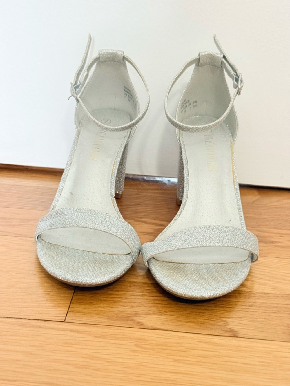 Silver Wedge Heels Size 7